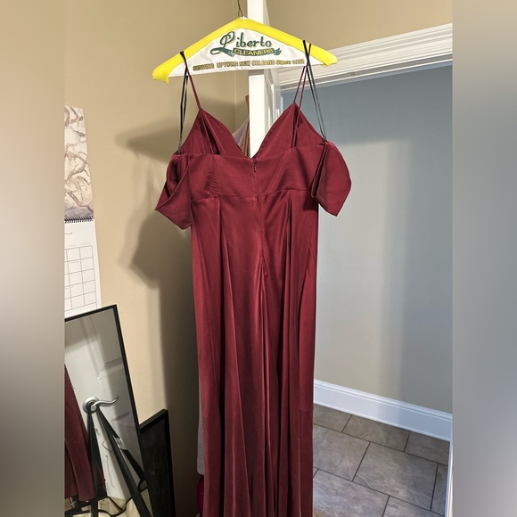 Zimmerman cold-shoulder maroon, wine red midi dress - open to offers! - Picture 4 of 5